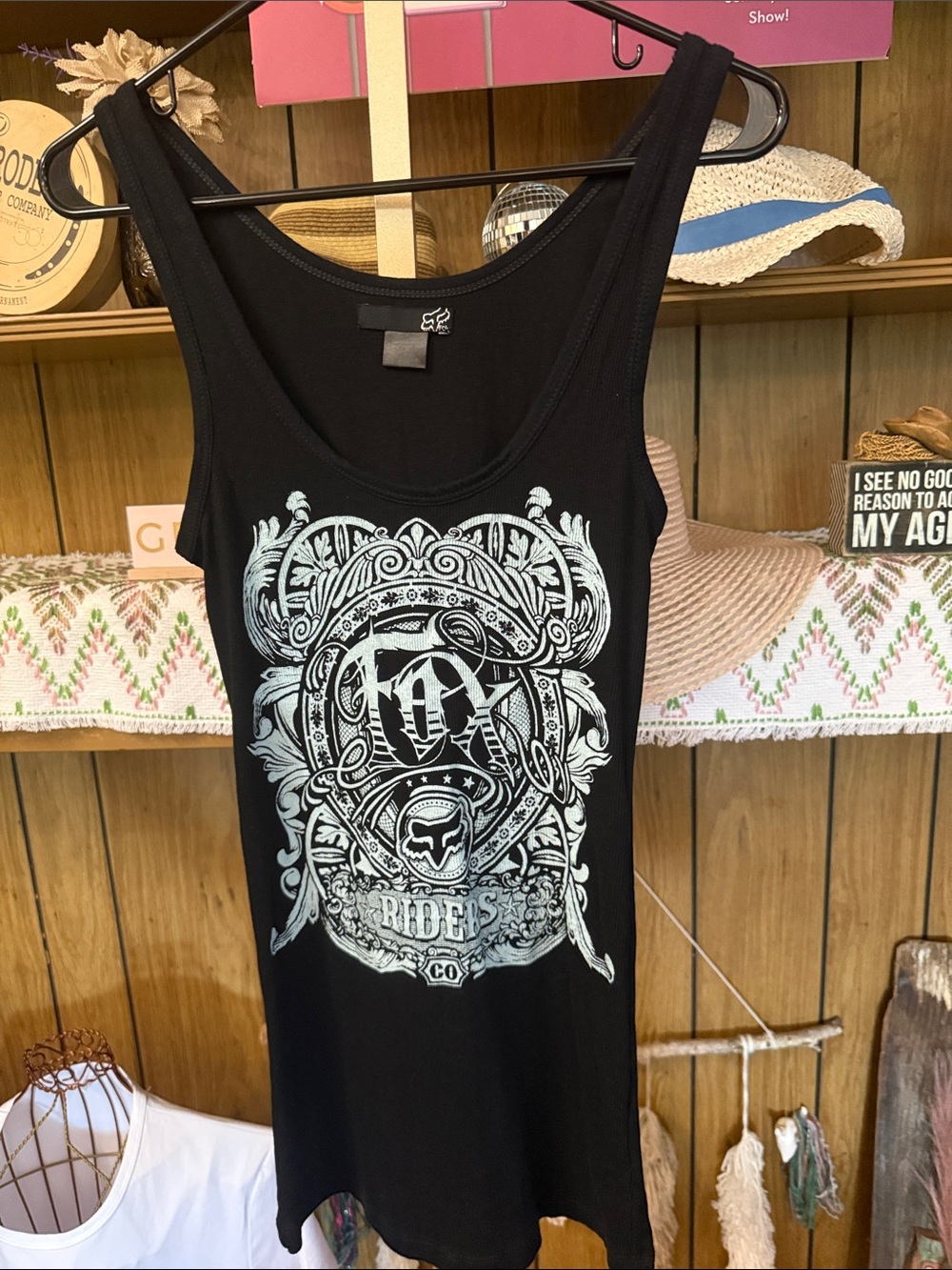 Fox Riders Black Tank